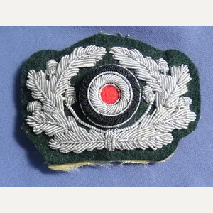 WWII German Army Officer's Visor Cap Bullion Wreath & Cockade …