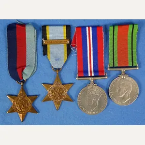 WWII British Medals Group with 'Air Crew Europe' Star