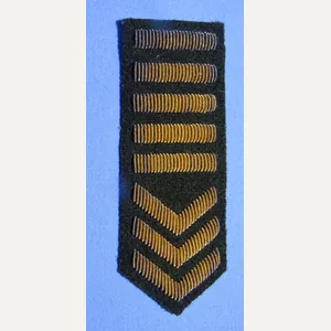 WWI Bullion Overseas Bars & Svc Chevrons Patch