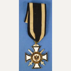 Prussian WWI Veteran Association Commemorative War Cross with Swords