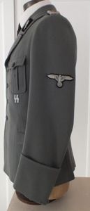 NEW PRICE RARE PUBLISHED SS-STANDERTENFUHRER OPEN NECK 1938 ALLGEMEINE TUNIC