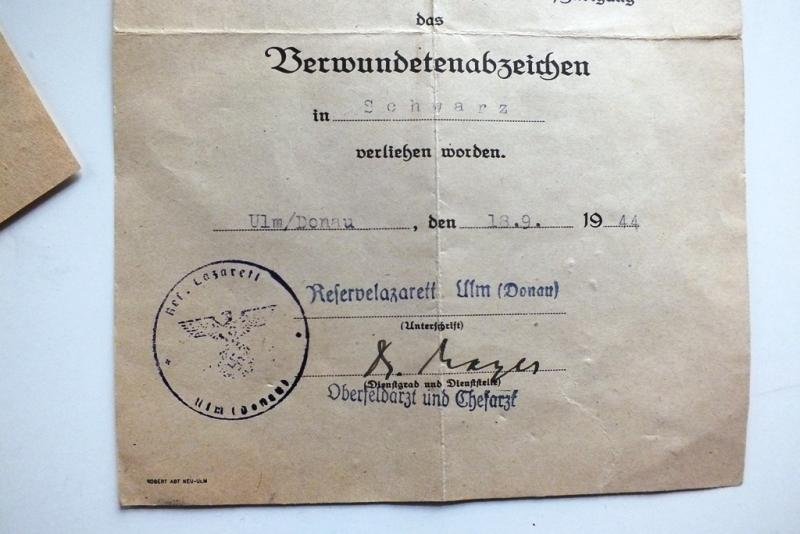 1.Komp.12th SS  HITLERJUGEND AUFKLARUNGS ABTEILUNG CITATIONS SS-STURMBANNFUHRER BREMER SIGNAURE — image 7