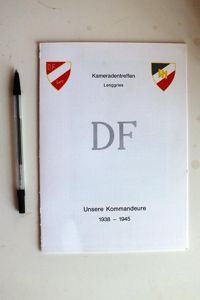 SS.RGT. 'DER FUHRER' COMMANDERS TREFFEN SOUVENIRE CARD