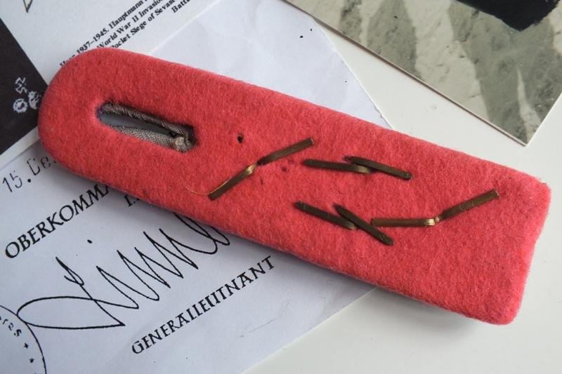 PANZER HAUPTMANN ERWIN KRESSMANN KC ORIGINAL SHOULDER BOARD — image 8