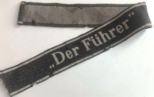 WSS REGIMENT DER FUHRER BEVO CUFF TITLE 'SALTY'