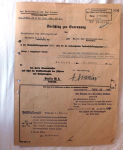 REICHSFUHRER-SS HINREICH HIMMLER SIGNED DOCUMENT