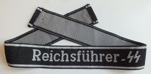WSS REICHSFUHRER SS CUFF TITLE
