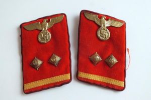 NSDAP COLLAR TAB SET Oberbereictsschafts Leiter