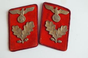 NSDAP COLLAR TABS Bereichsleiter in der Gauleitung
