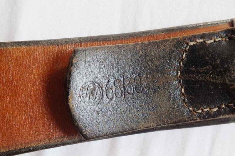 SS EM/NCO BELT LEATHER SS 68/38 RZM — image 7