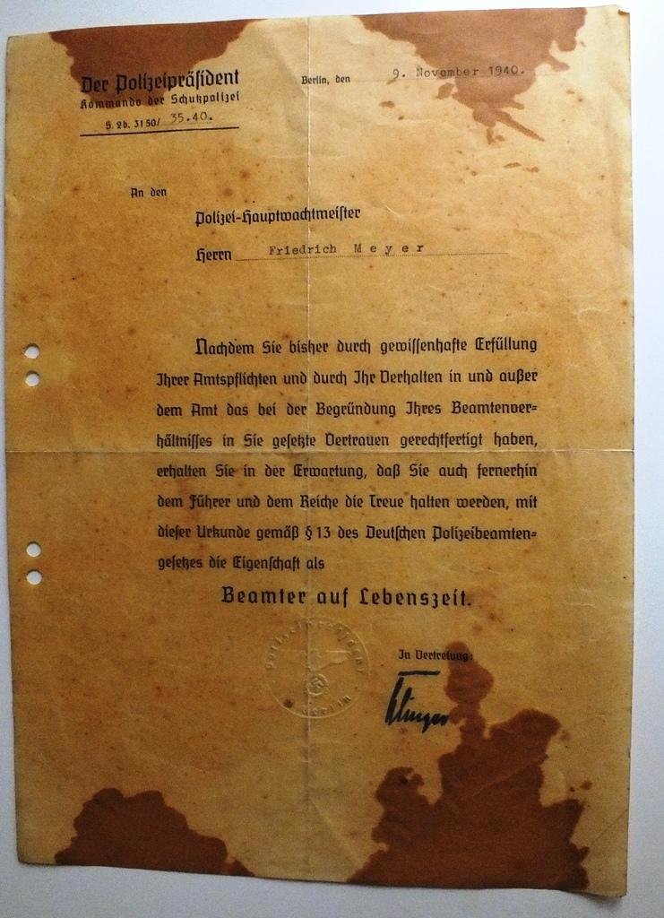 EINS.GRUPPE D d.SICHERH. POL. DOCUMENT SET — image 5