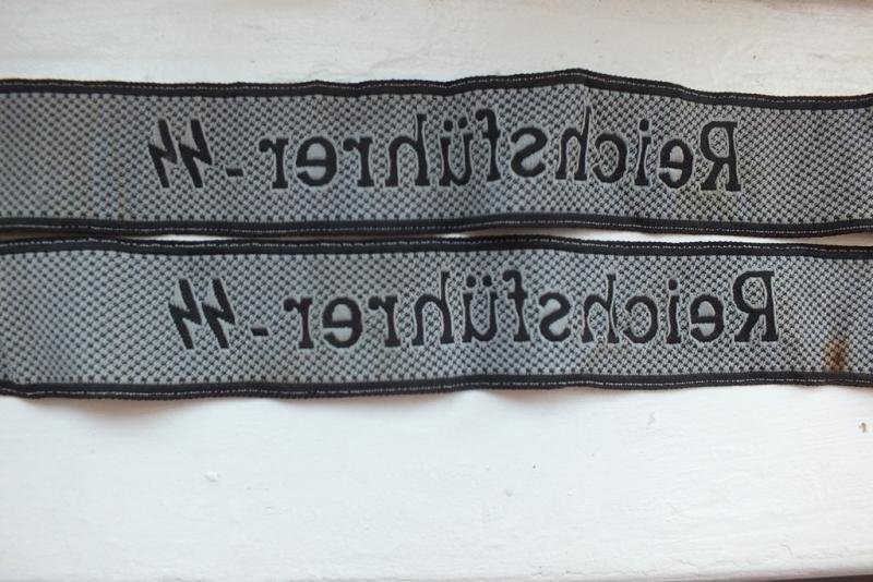 WSS REICHSFUHRER SS BEVO CUFF TITLES — image 6