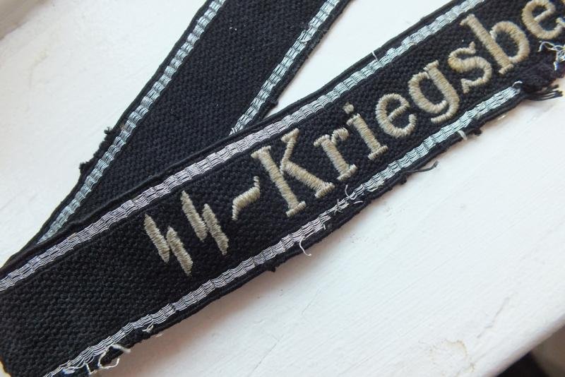 WAFFEN SS-KRIEGSBERICHTER RZM CUFF TITLE — image 2