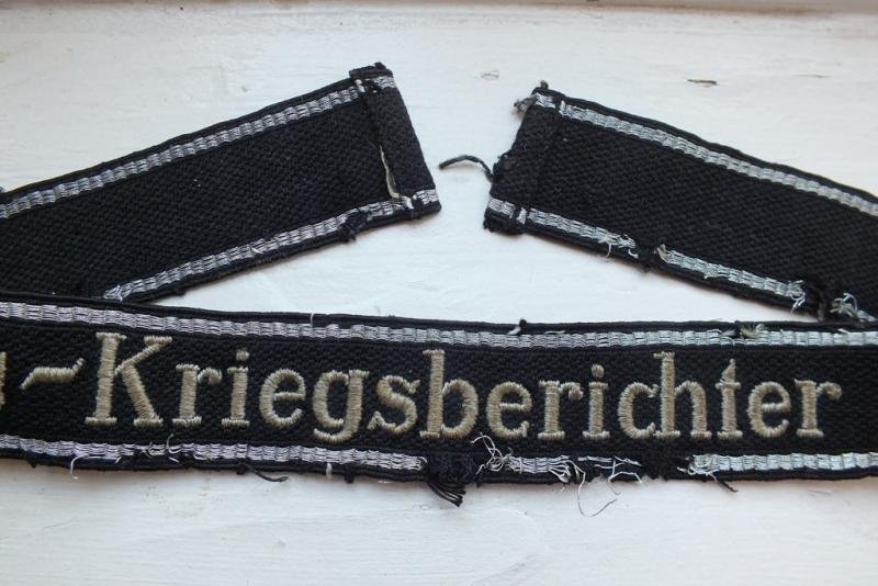 WAFFEN SS-KRIEGSBERICHTER RZM CUFF TITLE — image 5