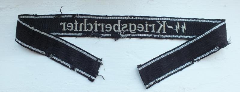 WAFFEN SS-KRIEGSBERICHTER RZM CUFF TITLE — image 7