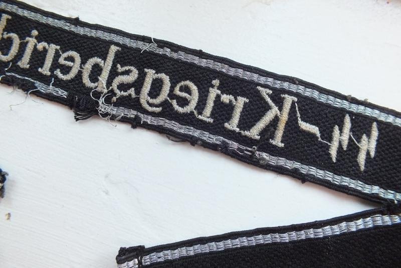 WAFFEN SS-KRIEGSBERICHTER RZM CUFF TITLE — image 8