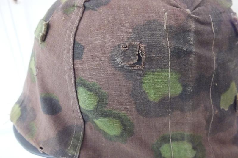 WAFFEN SS CAMOUFLAGE HELMET COVER IN OAKLEAF — image 10