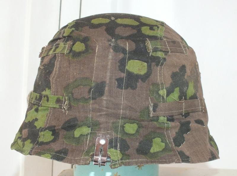 WAFFEN SS CAMOUFLAGE HELMET COVER IN OAKLEAF — image 4