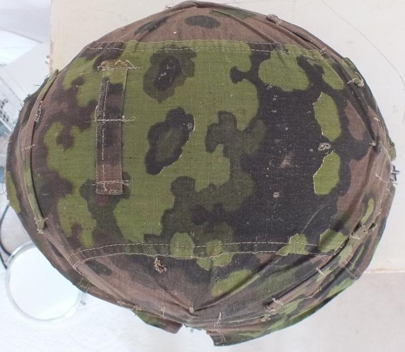 WAFFEN SS CAMOUFLAGE HELMET COVER IN OAKLEAF — image 5
