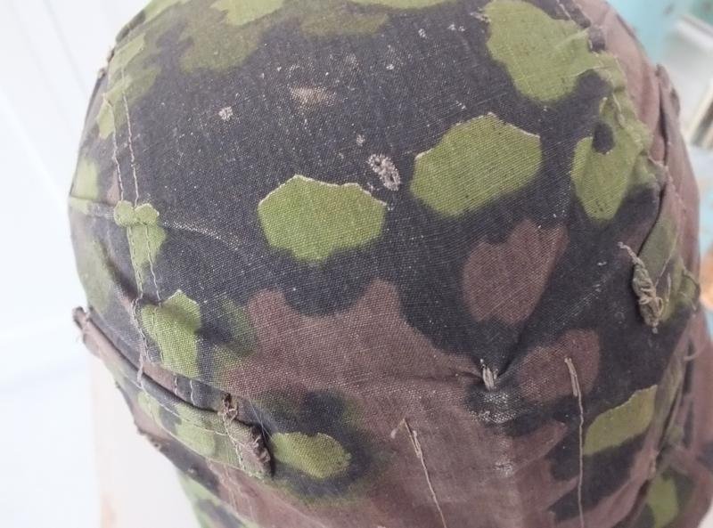 WAFFEN SS CAMOUFLAGE HELMET COVER IN OAKLEAF — image 9
