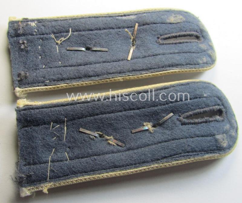 Pair of WH (Luftwaffe) white-piped, so-called: 'Hermann Göring'-division, NCO-type shoulderstraps as was intended for usage by an: 'Oberfeldwebel u. Mitglied der Hermann Göring Division' — image 3