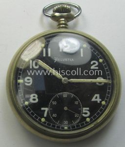 Non-functional 'Deutsche Wehrmacht'- (ie. typical WWII-period!) pocket-watch (ie. 'Dienstuhr') of …