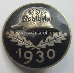 'Der Stahlhelm' - Bund der Frontsoldaten (Sta) - Eintritts-Abz. 1930' …