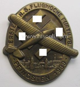 N.S.D.A.P.-related day-badge (ie. 'tinnie') as issued to commemorate a specific …