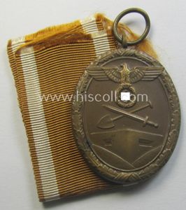 Medal-set: 'Deutsches Schutzwall Ehrenzeichen' (aka: 'Westwall'-medal) being a non-maker-marked- and/or: …
