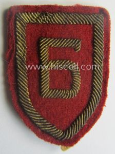 Locally-produced - moderately used and neatly hand-embroidered! - Bulgarian armshield …