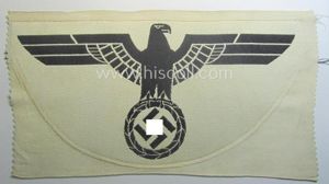 Larger-sized example of a (typical) linnen-based WH 'Heeres'-related sport-shirt badge …