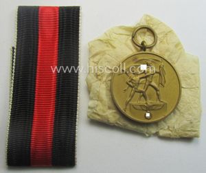 WH Czech-occupation- (ie. 'Anschluss'-) medal: '1. Oktober 1938' being a …