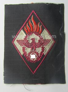 HJ ('Hitlerjugend') 'Feuerwehr Formationsabzeichen' (or: youth fire-fighter badge ie. 'Raute') …