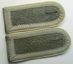 Pair of typical later-war-period- (ie. 'M44'-pattern) WH (Heeres) NCO-type shoulderstraps …