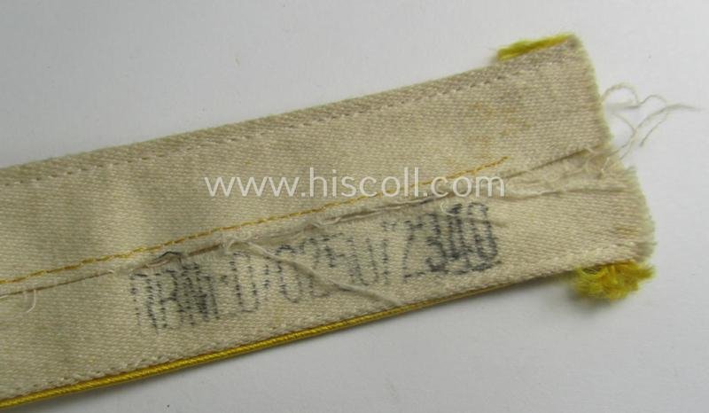 WH cuff-title (ie. 'Ärmelstreifen') entitled: 'Kreta' (being an example that bears a printed 'RbN.'-numeral) and that comes in a surely issued albeit simply never worn nor once tunic-attached, condition — image 6