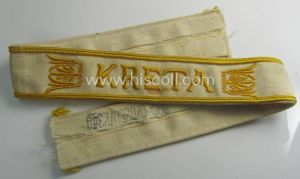 WH cuff-title (ie. 'Ärmelstreifen') entitled: 'Kreta' (being an example that …