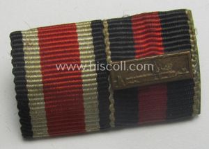 2-pieced WH (Heeres etc.) ribbon-bar (ie. 'Band- o. Feldspange') that …