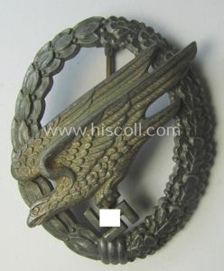 Regrettably incomplete, WH (Luftwaffe) 'Fallschirmschützen-Abzeichen' (or: paratroopers-jumpbadge) being a neatly …