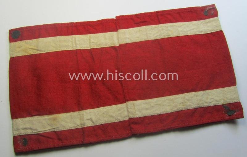 'NS-Studentenbund' (ie. N.S.B.O.- or national-socialist students'-league) armband (ie. 'Armbinde') being a just moderately used example that comes in a wonderful condition — image 3