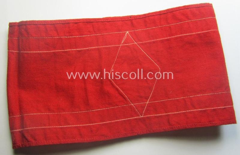 'NS-Studentenbund' (ie. N.S.B.O.- or national-socialist students'-league) armband (ie. 'Armbinde') being a just moderately used example that comes in a wonderful condition — image 4