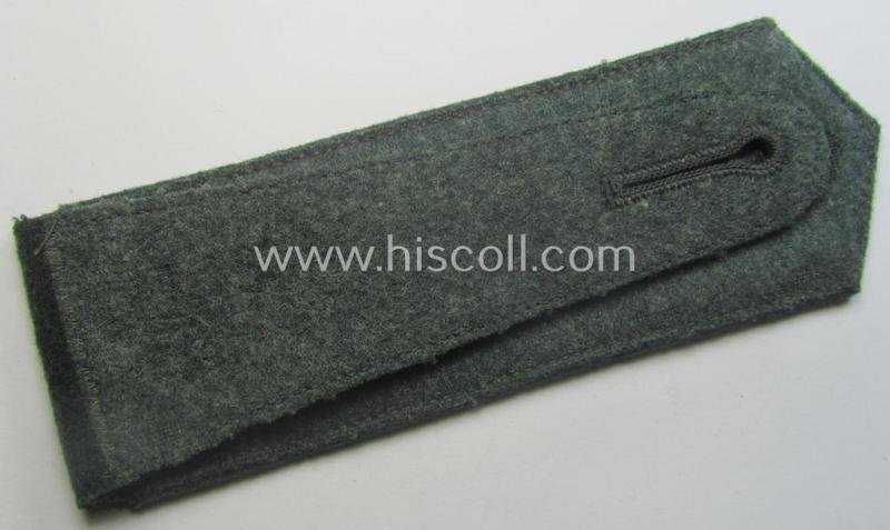 Single, WH (Heeres) EM-type (ie. 'M36-/M40'-pattern- and 'pointed styled-') 'cyphered' shoulderstrap as was intended for usage by a: 'Soldat des Gebirgsjäger-Rgts. 99' — image 3