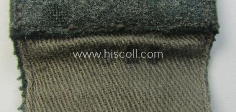 Single, WH (Heeres) EM-type (ie. 'M36-/M40'-pattern- and 'pointed styled-') 'cyphered' shoulderstrap as was intended for usage by a: 'Soldat des Gebirgsjäger-Rgts. 99' — image 6