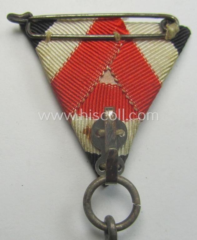 Most certainly unusually found, silver-toned, 'Bahnschutz'- (ie. railway-protection-service-) related commemorative shooting-contest medal entitled: 'Bahnschutz Landeswettschiessen - Göppingen - 2.Sept. 1934' — image 6