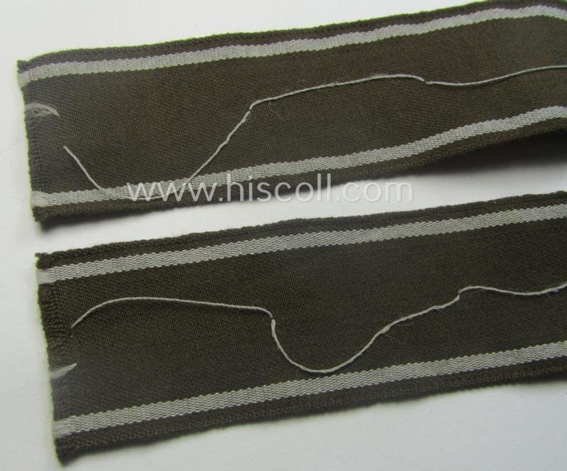 WH (Heeres) cuff-title ie. armband (ie. 'Ärmelstreifen') entitled: 'Feldgendarmerie' (being a typical 'semi-BeVo'-woven example) — image 6