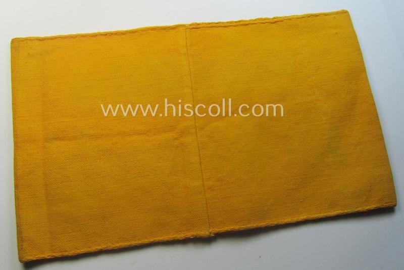 Linnen-based- and/or neatly 'BeVo'-woven, golden-yellow-coloured armband (ie. 'Armbinde') entitled: 'Deutsche Wehrmacht' as was intended for (civilian) staff-members serving within the German armed forces ie. 'Deutsche Wehrmacht' — image 3