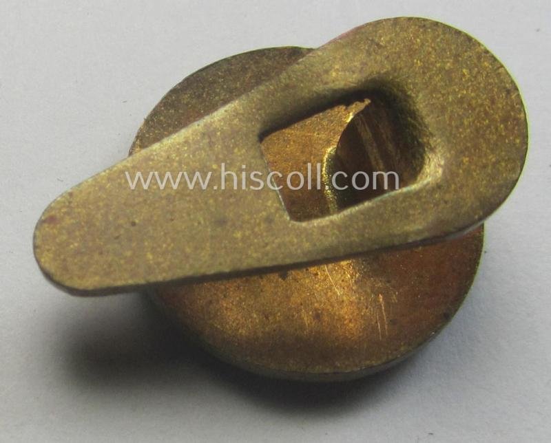 'N.S.D.A.P.'-supporter-pin- ie. party-badge (or: 'Parteiabzeichen') being a smaller-sized specimen that is void of a makers'-designation — image 3