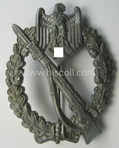 Silver-class 'Infanterie Sturmabzeichen in Silber' being a (typically) unmarked so-called: …