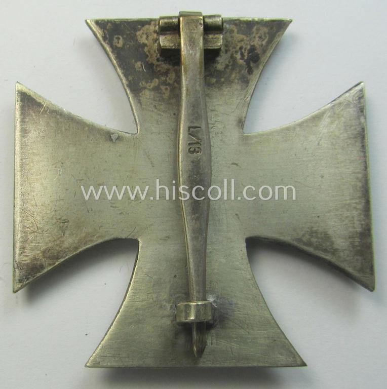 Mid-war-period, 'Eisernes Kreuz 1. Kl.' (or: Iron Cross 1st class), being a neatly maker- (ie. 'L/13'-) marked example (having a repaired catch) as was produced by the 'Hersteller' (ie. maker) 'Paul Meybauer' — image 3