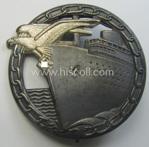 WH (Kriegsmarine) 'Blockadebrecher-Kriegsabzeichen' being a clearly maker- (ie. 'Fec. Otto …