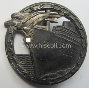 WH (Kriegsmarine) 'Blockadebrecher-Kriegsabzeichen' being a clearly maker- (ie. 'Fec. Otto …